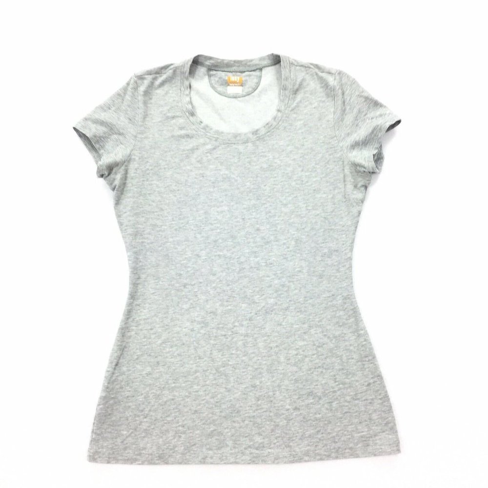 Basic Women's Crew Neck Tee - Light Gray